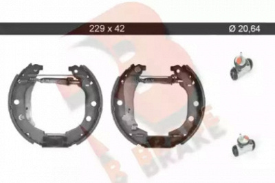 R BRAKE 79rbkt0045 -  Комплект тормозных колодок